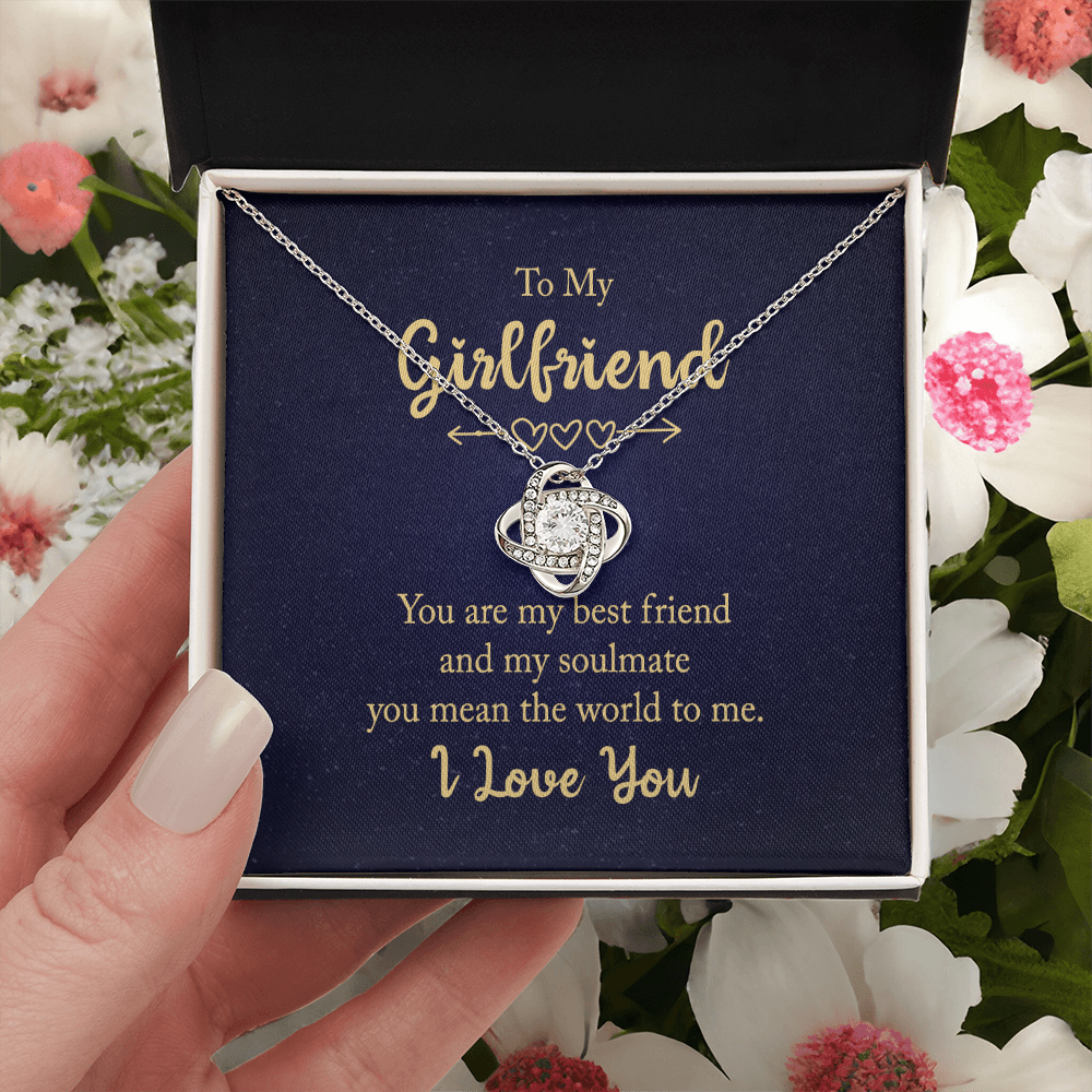 To My Girlfriend Knot Necklace From Boyfriend My Friend My Soulmate Gift On Xmas