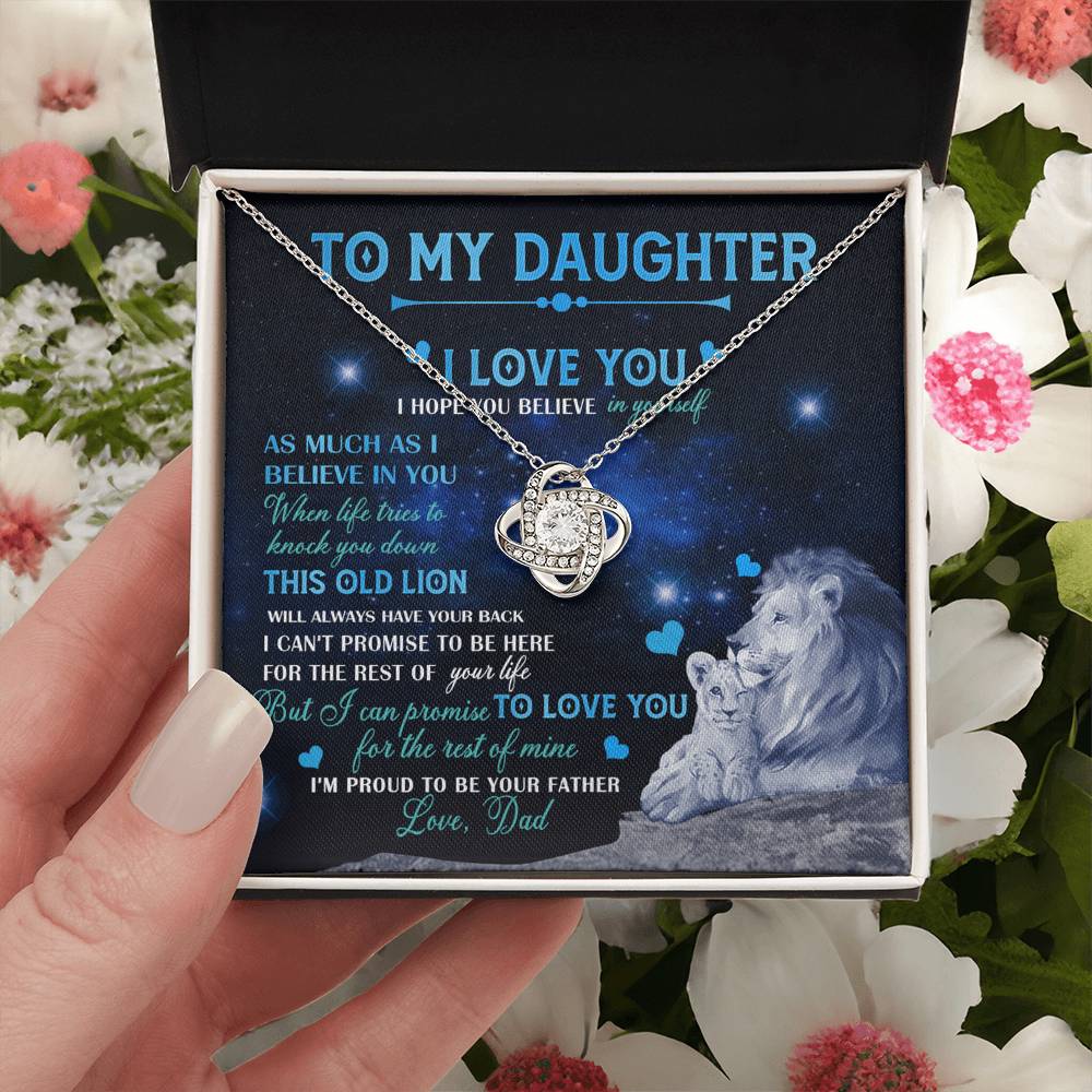 Father To Daughter Gifts Necklace From Dad, Father Daughter Necklace, To My Daughter Necklace From Daddy On Graduation Gift, Birthday Gift, Valentines, Christmas For Badass Daughter, Little Girl