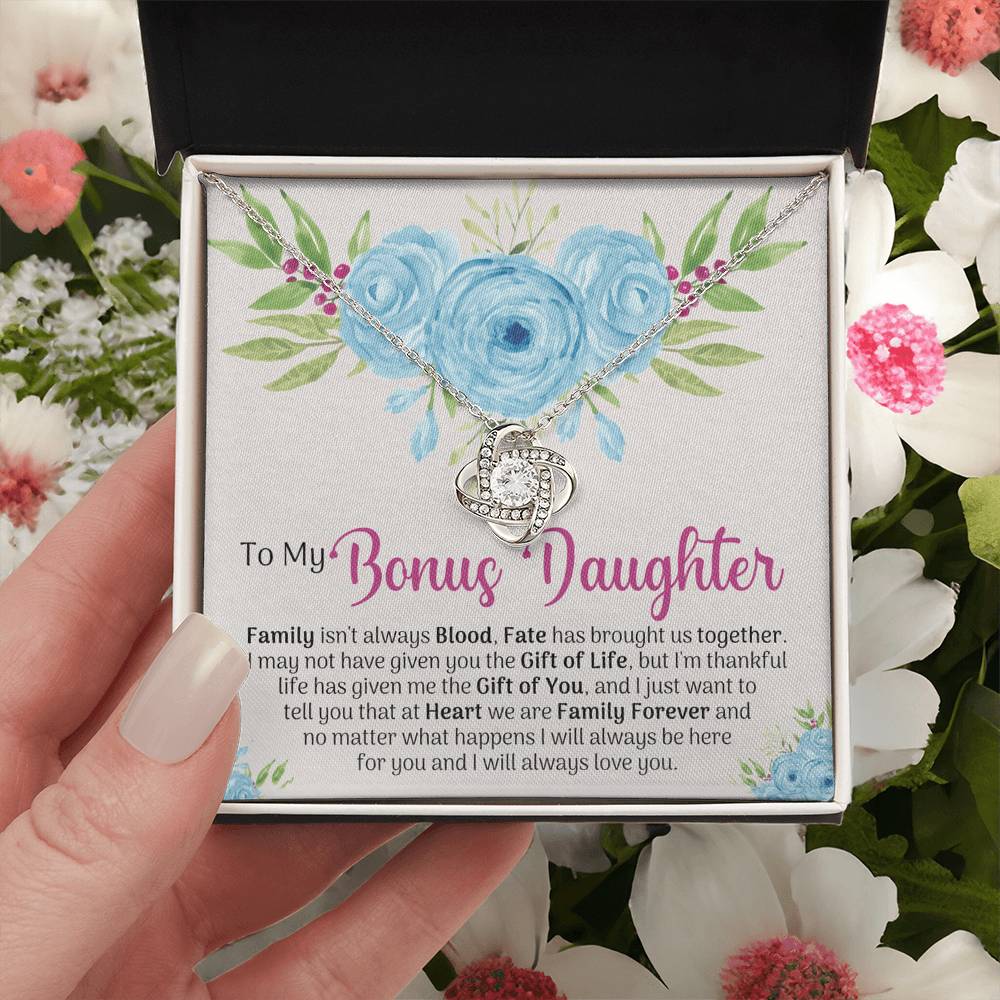 To My Bonus Daughter Gift Necklace, Bonus Daughter Gift Necklace, Step Daughter Necklace Gifts For Stepdaughter Gifts For Bonus Daughter , Step Daughter Gifts Jewelry Gift For Girls, Bonus Daughter