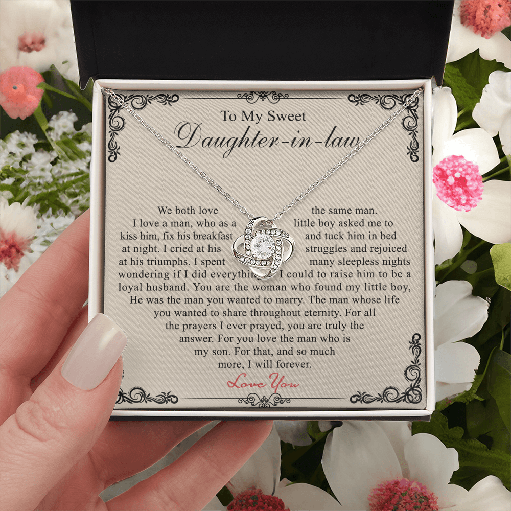 Daughter In Law Gift Necklace - To My Daughter In Law Necklace From Mother In Law, Gifts For Daughter In Law On Wedding Day, Graduation Gift, Christmas Jewelry Gifts For Future Daughter In Law