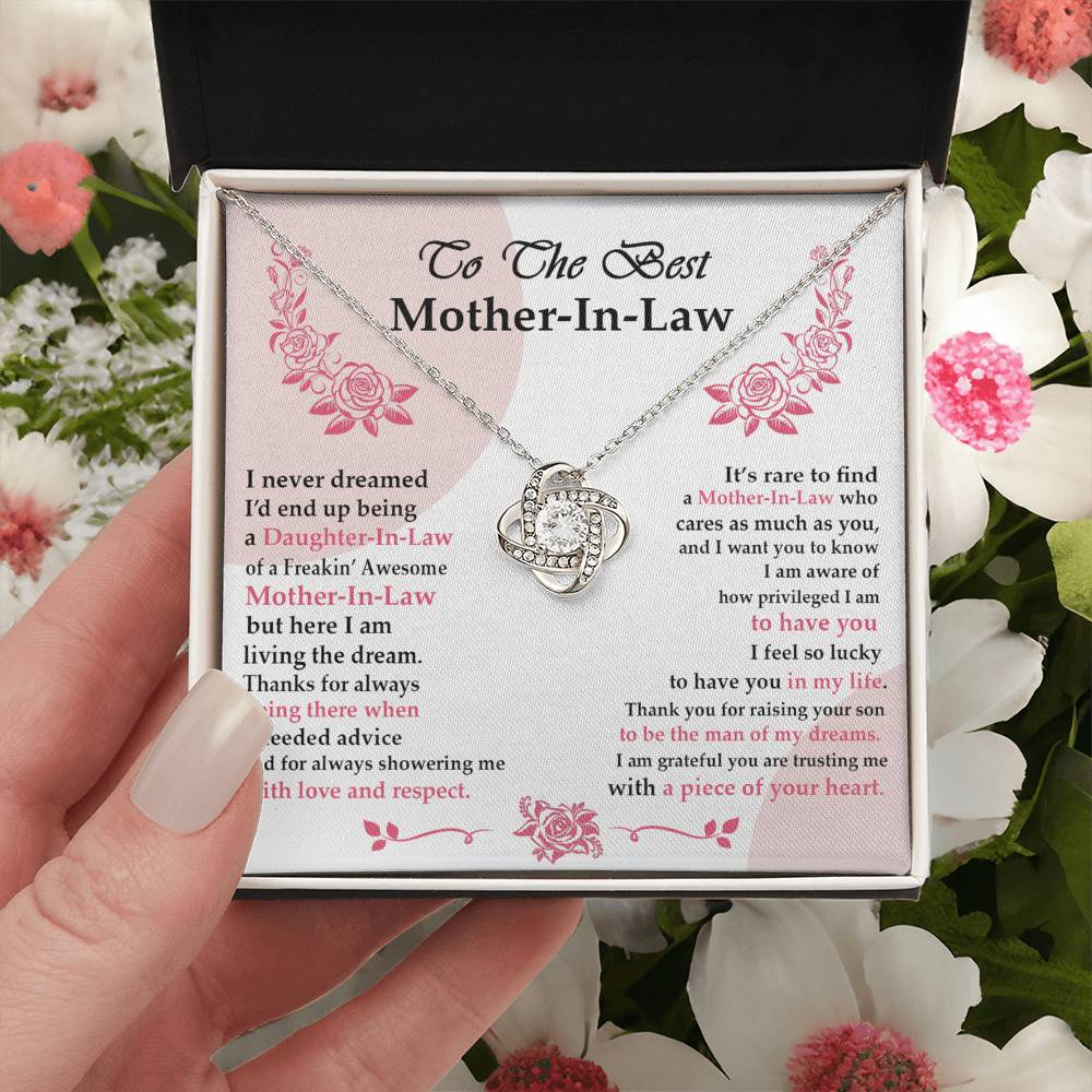 Gift For Mother-In-Law Jewelry Mothers Day Gift Love Knot Necklace Mom Gift Love Knot Necklace 6323