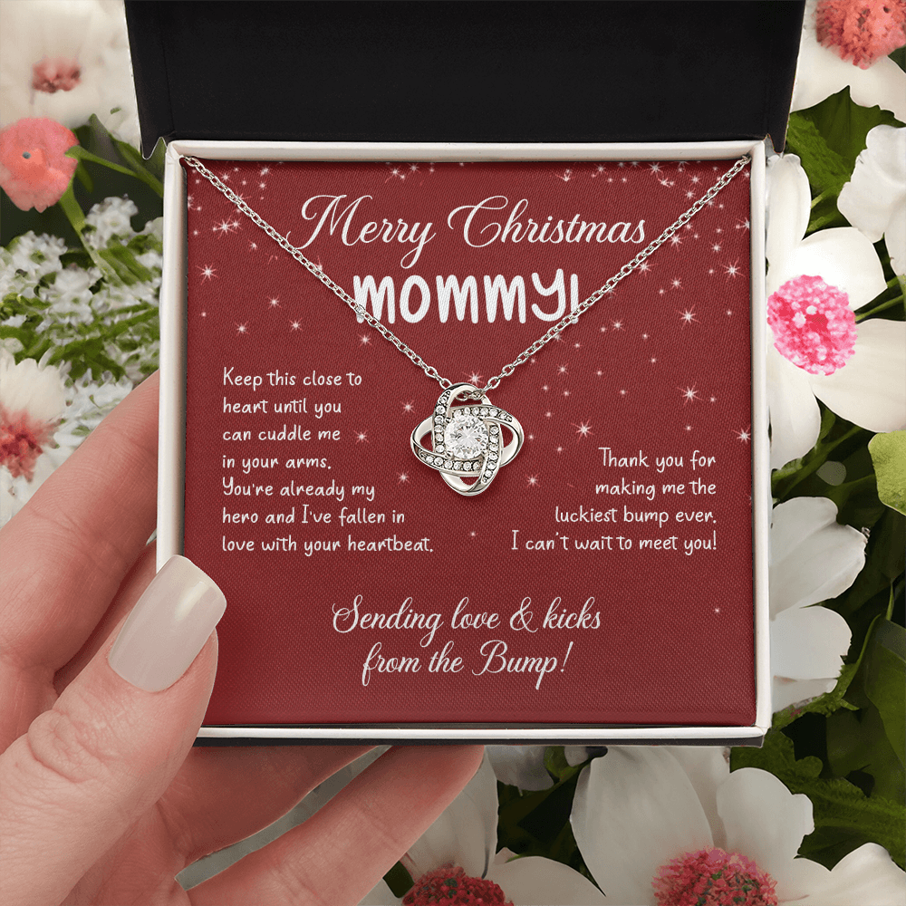 To My Mom Christmas Necklace Christmas Gift For Mom To Be First Time Mommy Gift