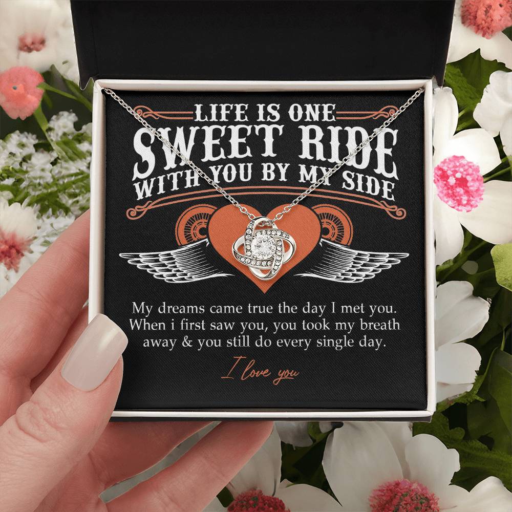 To My Riding Partners For Life Necklace Gift From Husband, Bikers Gift Necklace, Jewlery Motorcycle Gifts Necklace For Women From Men, Gifts For Motorcycle Rider Woman, Girlfriend, Wife, Soulmate