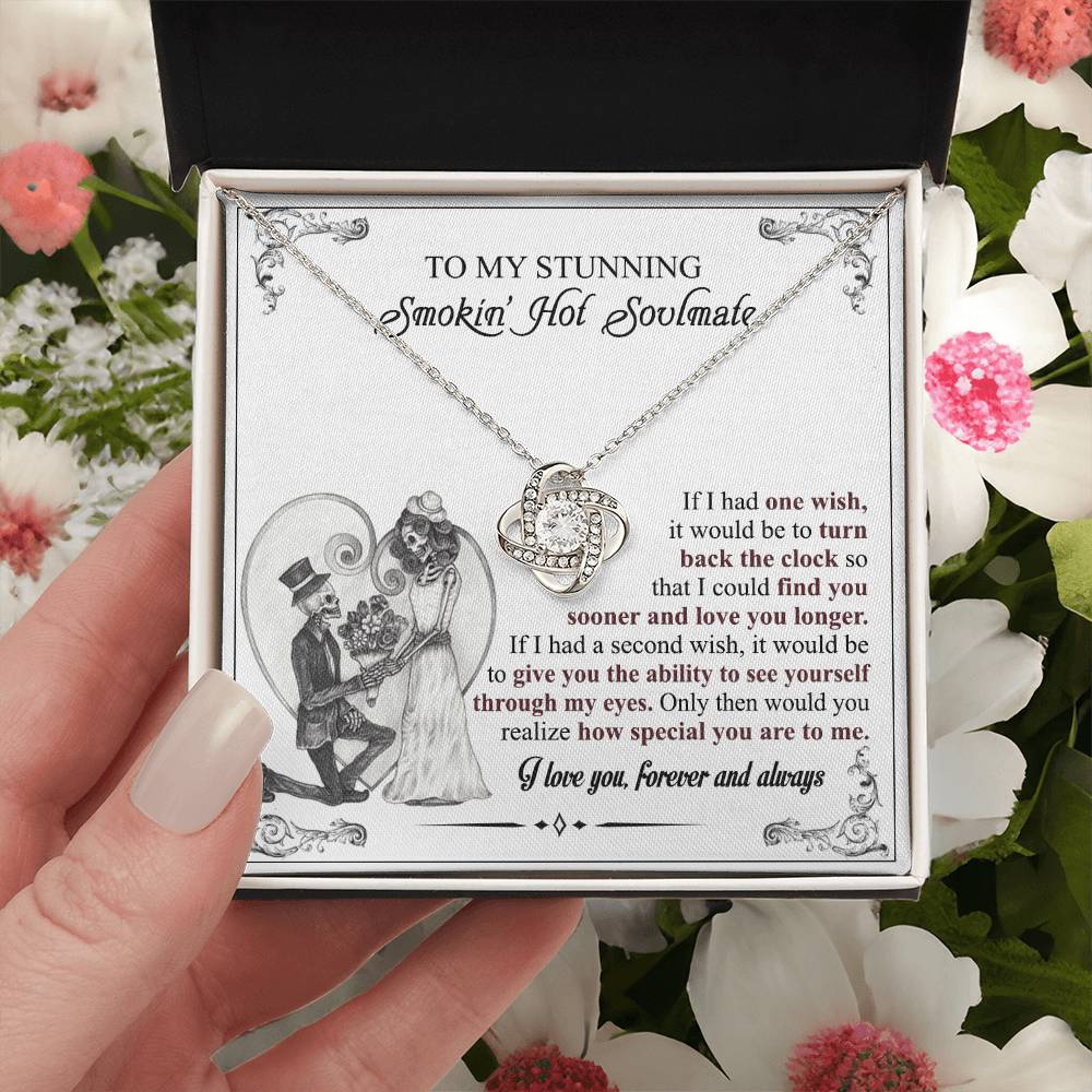 Soulmate Gift Necklace And Box, To My Stunning Smokin Hot Soulmate Necklace From Husband, Boyfriend, My Soulmate Necklace, Soul Mates to My Soulmate Gift Necklace From Husband, Soul Mate Necklaces