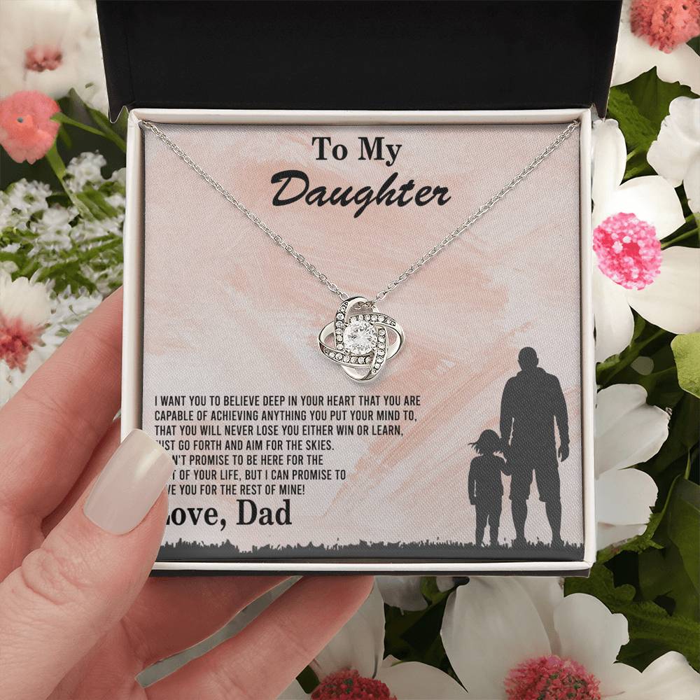 To My Daughter Gift Necklace Love Dad, To My Badass Daughter, Daughter Jewelry From Dad, Father Daughter Gifts From Dad, Necklace For Daughter, To Daughter From Dad, Father Gifts From Daughter