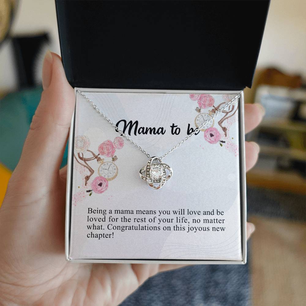 To My Mom Necklace Gift From Son, Happy Mother's Day Love Knot Pendant For Mom On Birthday, Anniversary Necklace Gift Love With Your Son For Mom, Mother Gift Necklace To Son, Mamato Be Gift Necklace
