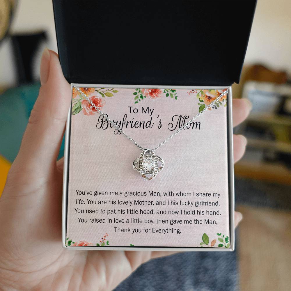 Mothers Day Necklace For Boyfriends Mom From Girlfriend, To My Boyfriend's Mom Necklace, Presents for Mom Necklace for Women, Boyfriend's Mom Christmas Jewelry, Mother's Day Necklace Gift for Bf Mom