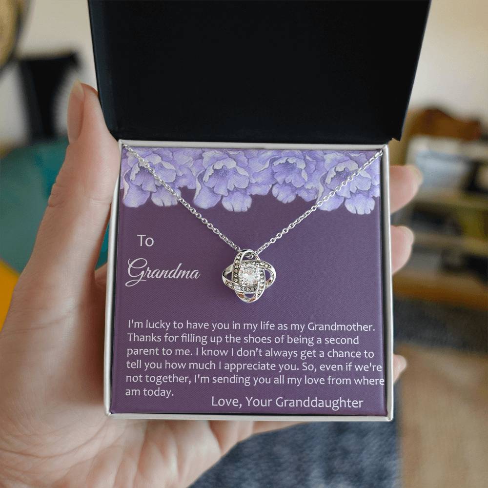 Grandma Gift Necklace To Granddaughter - Grandma Gifts from Granddaughter, Granddaughter Gifts From Grandma - Jewelry Gifts for Grandmother, Nana, Mimi, Gigi, Grammy on Birthday, Christmas