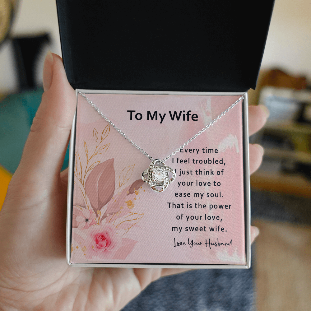 To My Wife Necklace From Husband, Necklace Valentines Day For Wife Jewelry Box Pendant Personalized Gift Necklace, Custom Romantic Gift Necklace For My Best Wife Ever, Jewelry Gift For Women