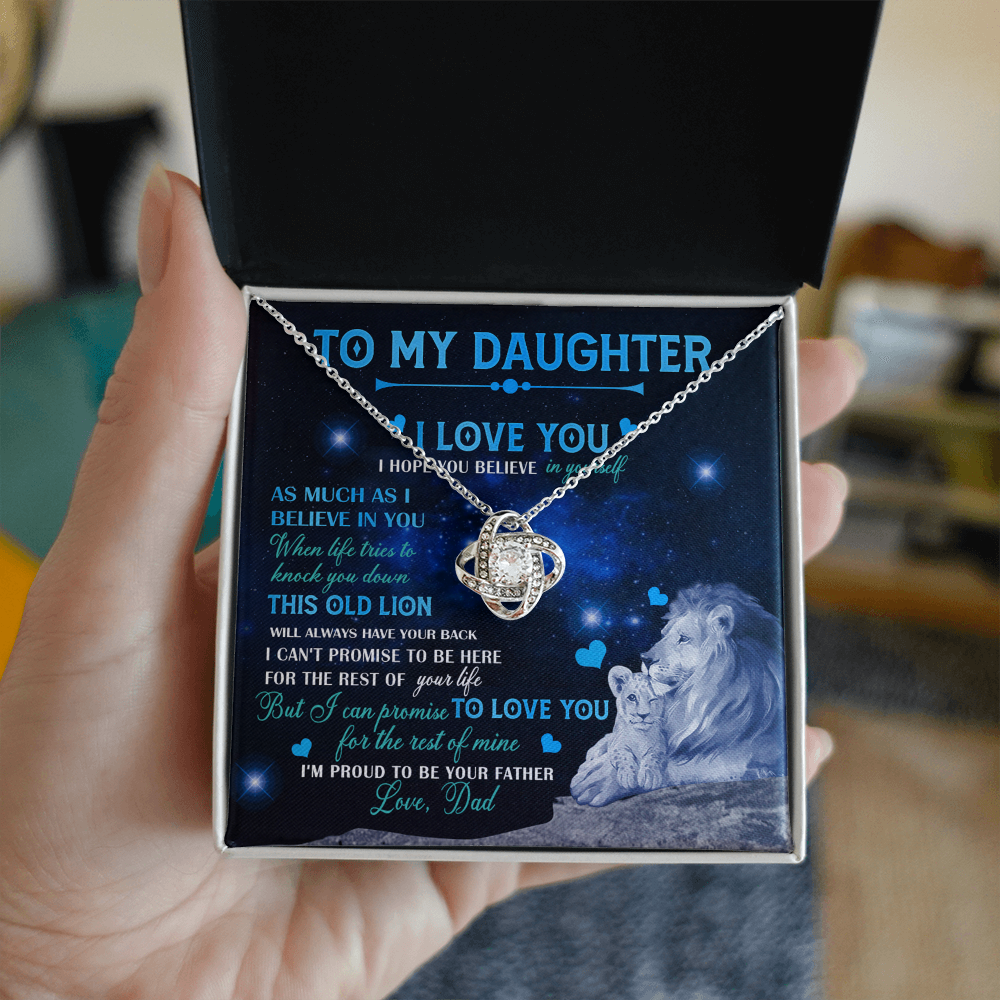 Father To Daughter Gifts Necklace From Dad, Father Daughter Necklace, To My Daughter Necklace From Daddy On Graduation Gift, Birthday Gift, Valentines, Christmas For Badass Daughter, Little Girl