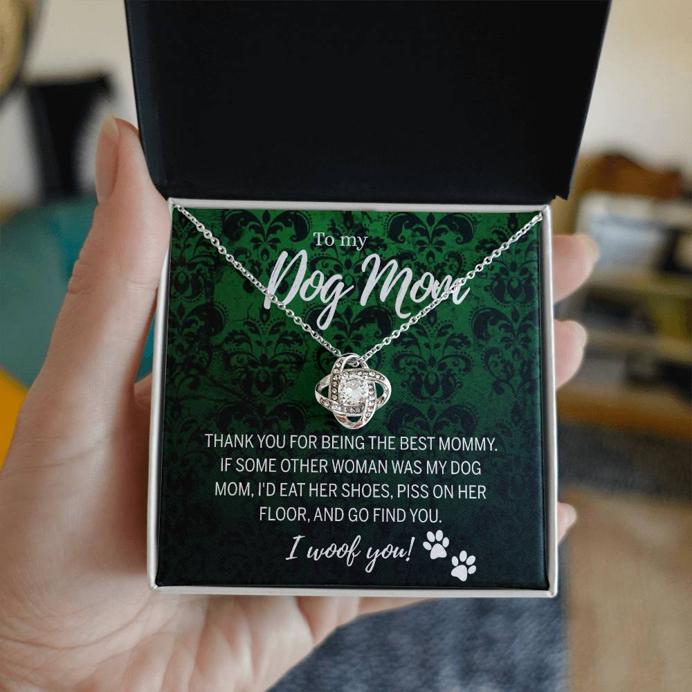 To My Dog Mom Necklace with Message Card And Box, Mother's Day Necklace Gift for Dog Mom, Dog Mom Gift Necklace, Mothers Day Necklace for Dog Mom Mother And Daughter Dog Lover Necklace for Women