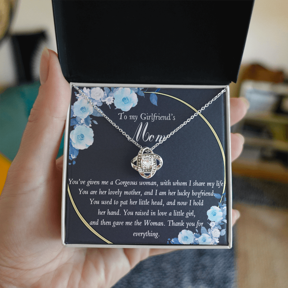 To My Girlfriends Mom Necklace From Daughter, Son On Mother's Day Gift For Her On Christmas, Anniversary, Birthday Gifts