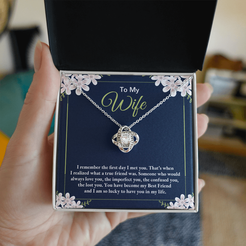 To My Wife Necklace For Wife From Husband, Necklace Gift For Women, Soulmate Jewelry Gift For Wife, Birthday Beautiful Soulmate Gifts For Her, Girlfriend Gift Necklace, Future Wife Gift Necklace