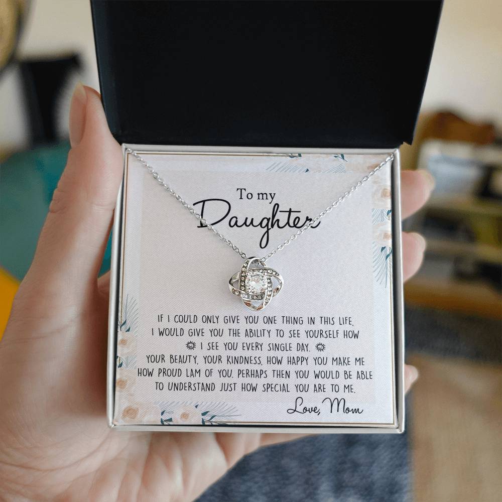 Daughter Gift From Mom Mother To My Daughter Necklace from Mom Gift for Daughter Jewelry Necklace Meaningful Jewelry Personalized Necklace For Daughter, Jewelry Gifts For Women Girls Her