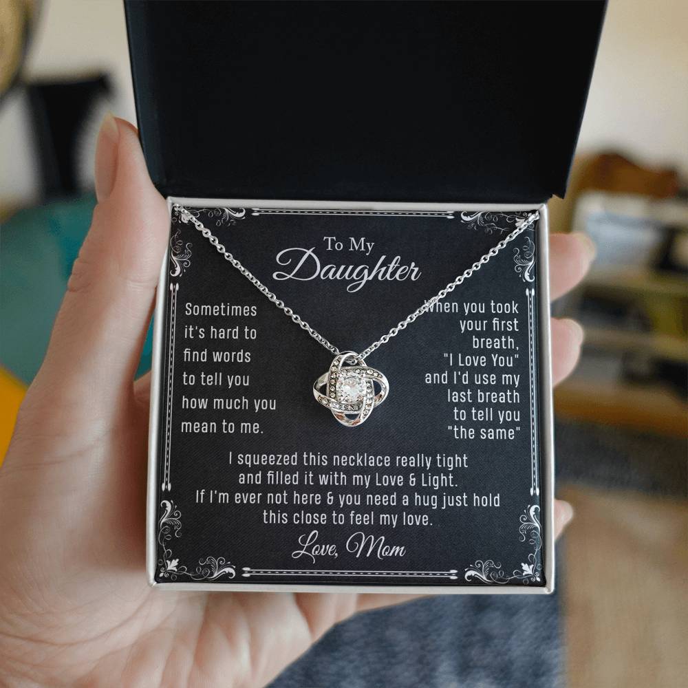 Jewelry, Message Card Necklace - Personalized Necklace With Message Card And Box Jewelry Custom Card, Christmas Daughter Necklace To My Daughter Necklace From Mom Jewelry Gift For Girls