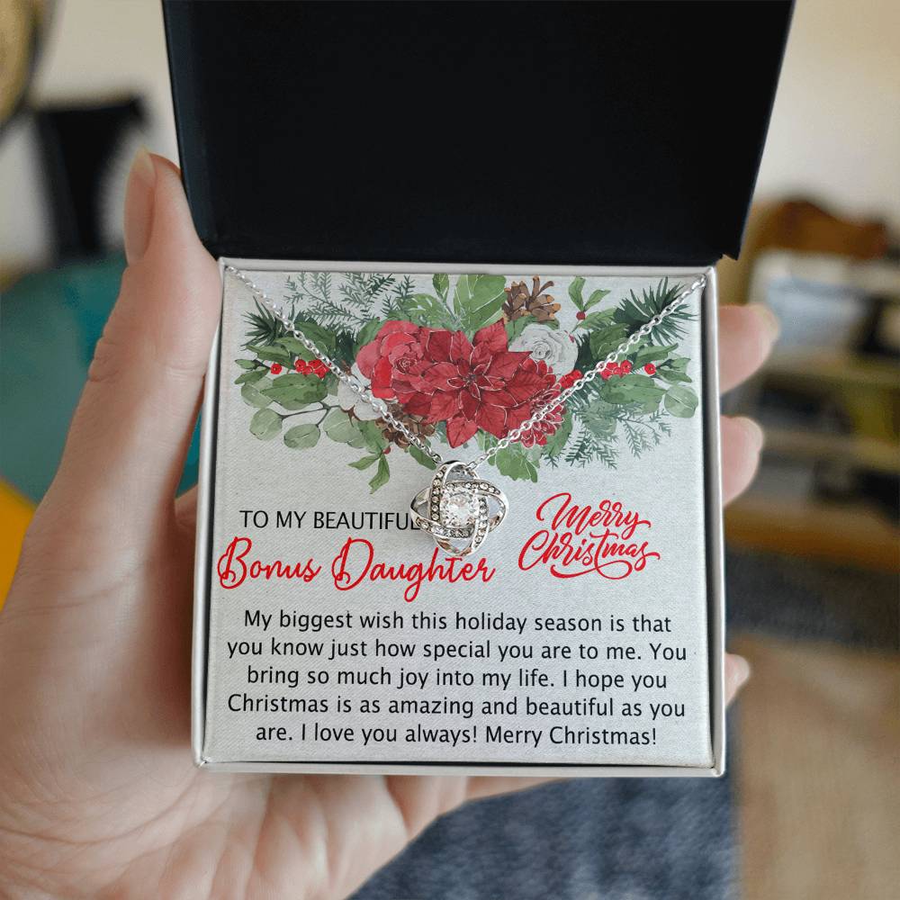 Personalized to My Bonus Daughter Necklace, Bonus Daughter Gift, Step Daughter Gift from Stepmom, Step Daughter Gift from Step Dad, Step Daughter Necklaces Styles Jewelry Gift For Girls Little Girl