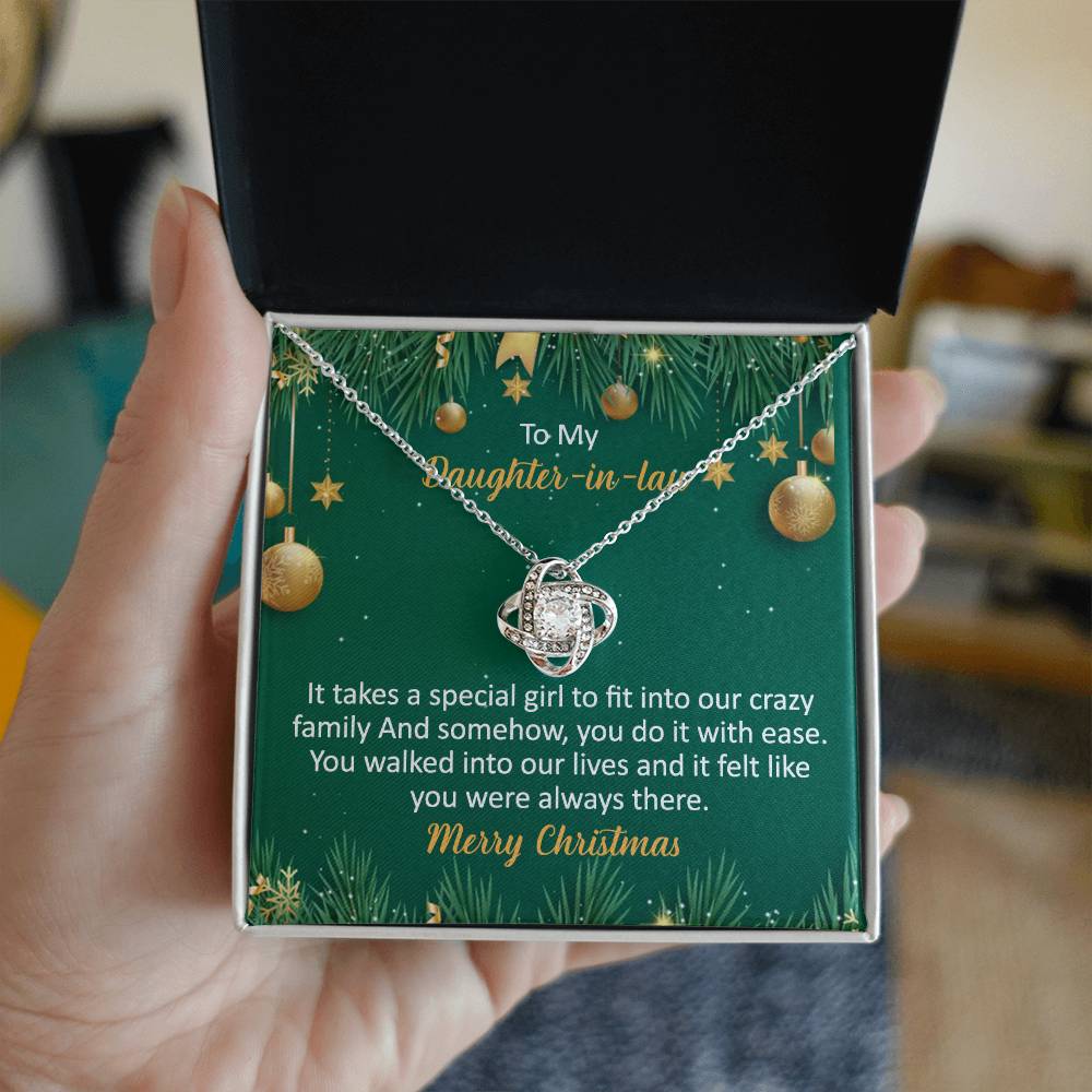 To My Daughter-In-Law Necklace Gift from Dad And Mom To Daughter-InLaw Christmas