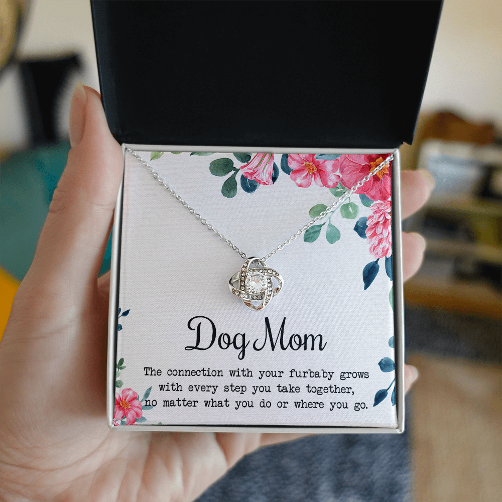 Dog Mom Necklace, To My Dog Mom Love Knot Necklace From Daughter Son To Mom Dog Mom Pendant Gift On Christmas Birthday Necklace Gift For Mother In Law Gift Necklace, Necklace Gift For Mom, Mommy