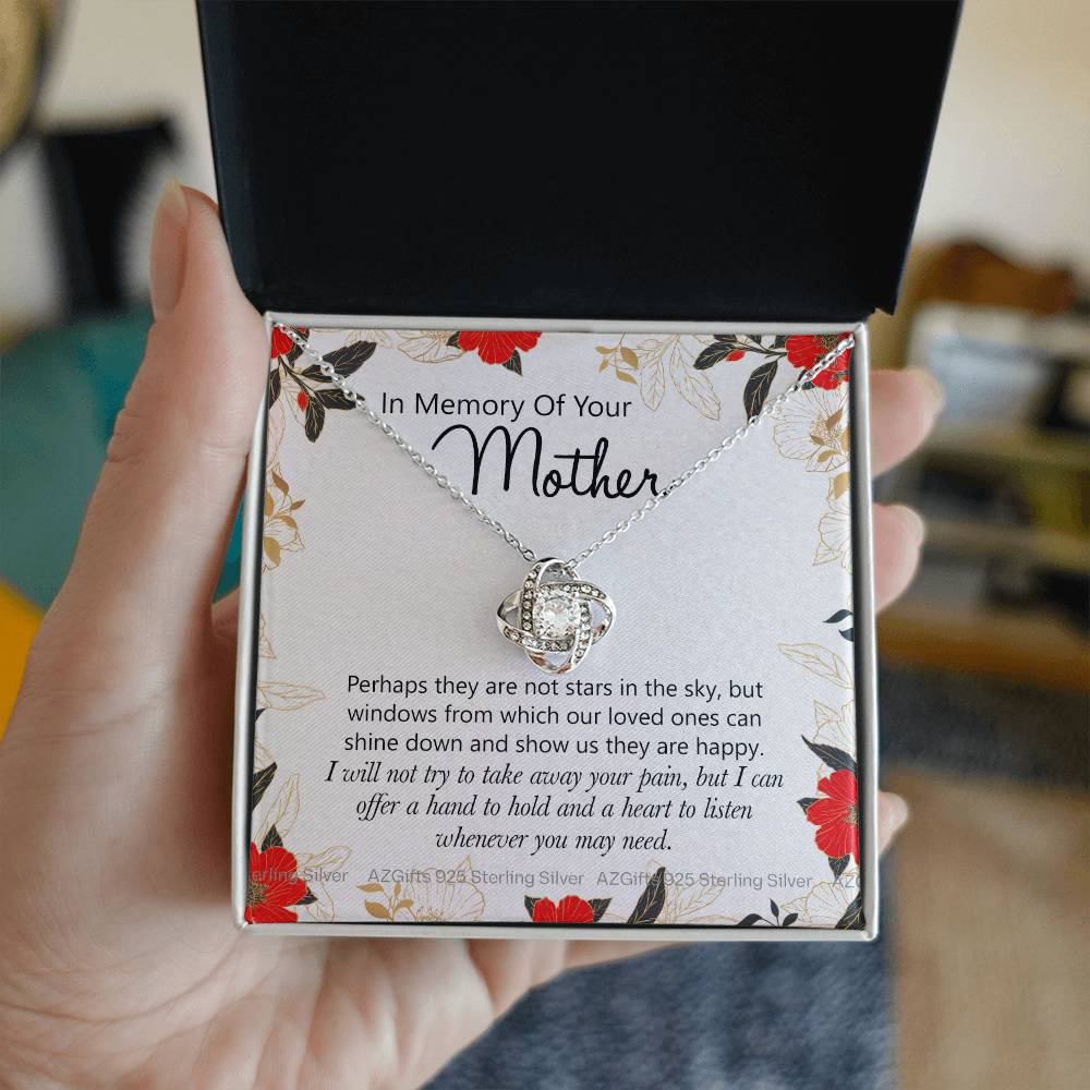 In Memory Of Your Mother Gift Necklace, Sympathy Loss Of Mother Necklace, Bereavement Gift Box For Mother Loss Of Mother Gift Necklace To My Mother Necklace From Daughter Son Jewelry Gift For Women