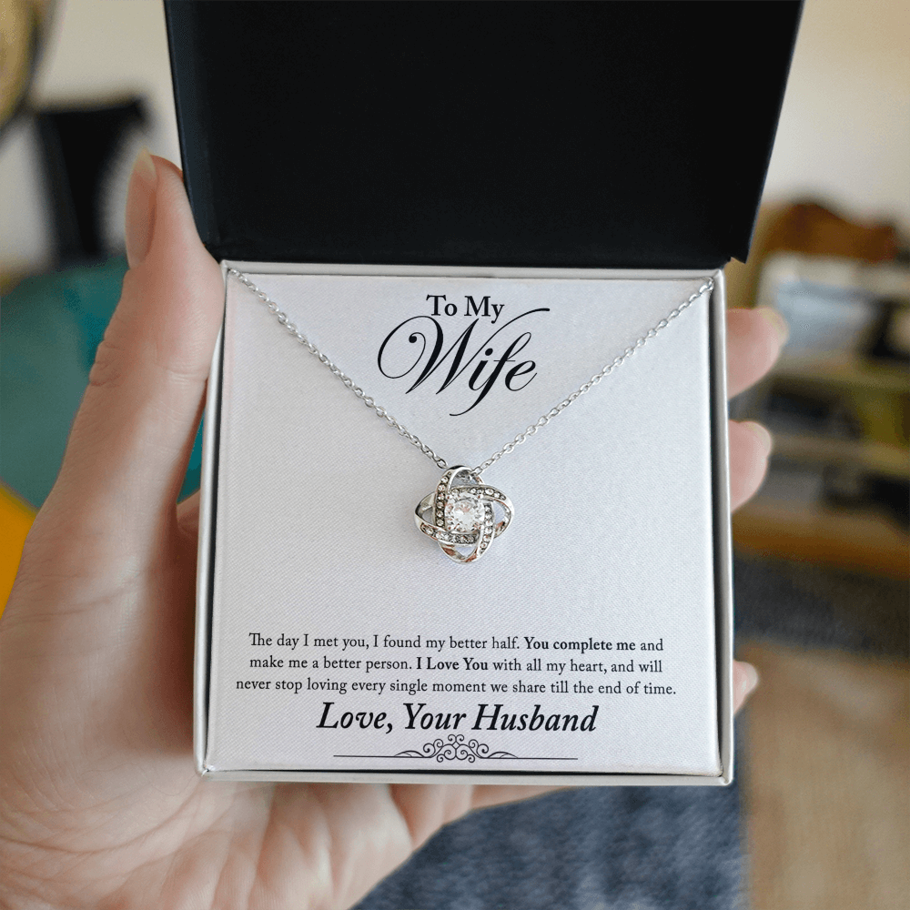 To My Wife Necklace From Husband, Valentines Day Necklace For Wife, Jewelry Box Pendant For Wife, Personalized Gift Necklace, Custom Romantic Gift Necklace For My Best Wife Jewelry Gift For Women