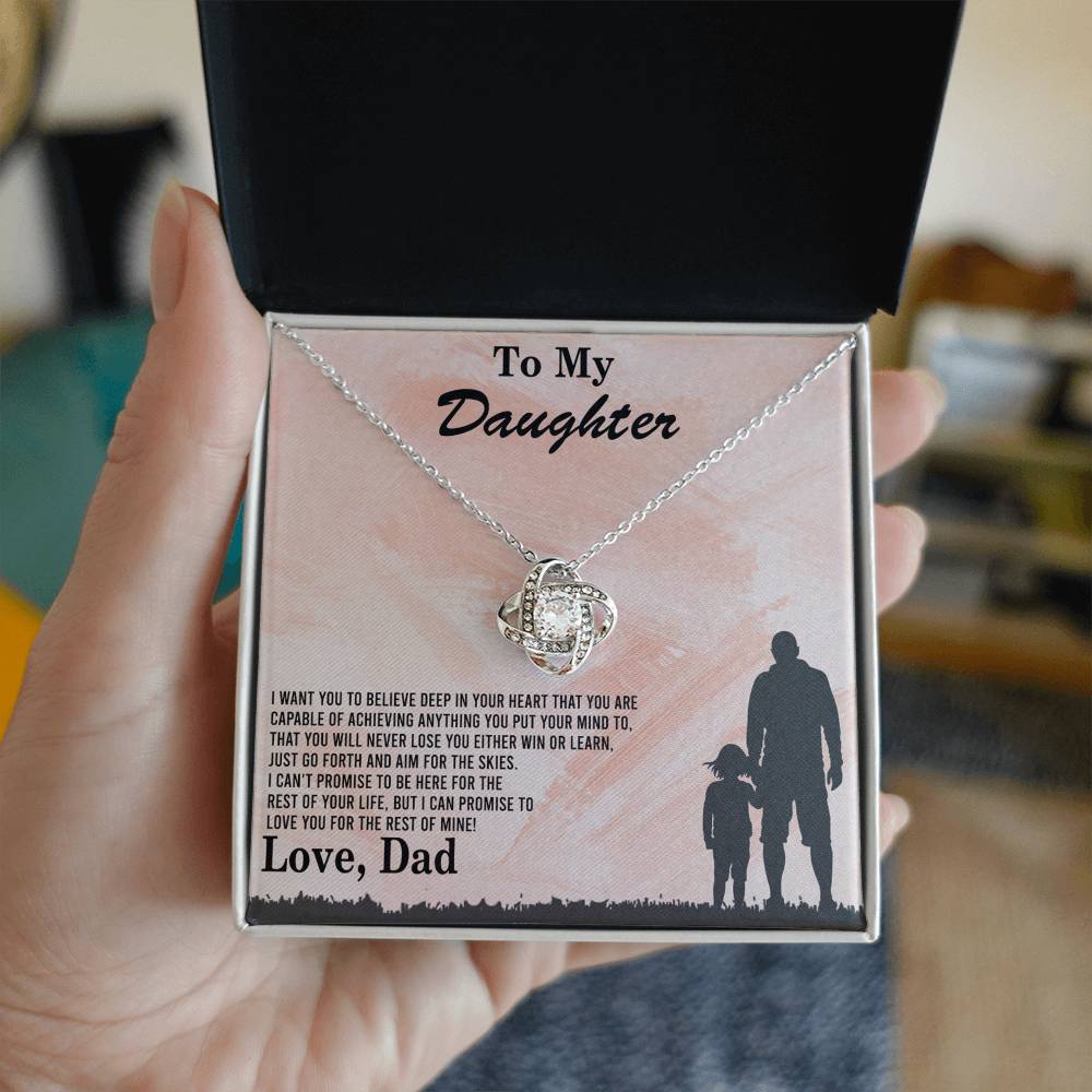 To My Daughter Gift Necklace Love Dad, To My Badass Daughter, Daughter Jewelry From Dad, Father Daughter Gifts From Dad, Necklace For Daughter, To Daughter From Dad, Father Gifts From Daughter