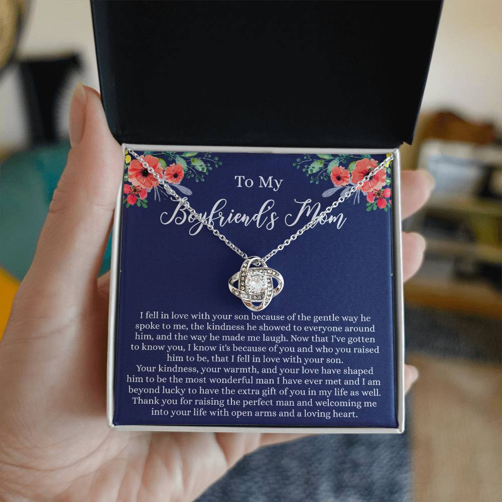 To My Boyfriend Mom Necklace From Girlfriend, Gift For Boyfriend's Mom Necklace On Christmas, Holiday, Anniversary, Mothers Day Necklace For Boyfriends Mom, Presents for Mom Necklace for Women