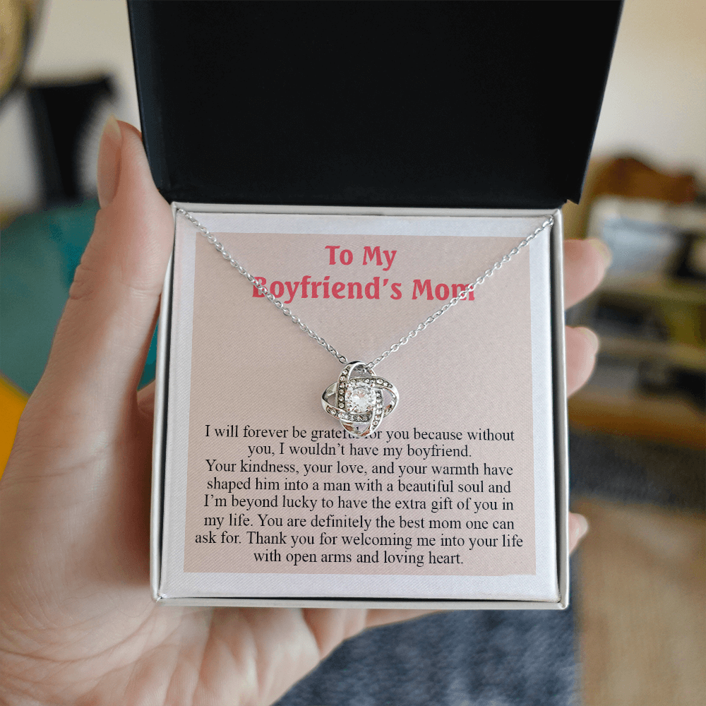 To My Boyfriend's Mom Necklace From Girlfriend, Gift Necklace for My Boyfriend's Mom On Mothers Day, Christmas, Anniversary, Mother's Day Necklace Gift For Boyfriend's Mom, Jewelry For Her
