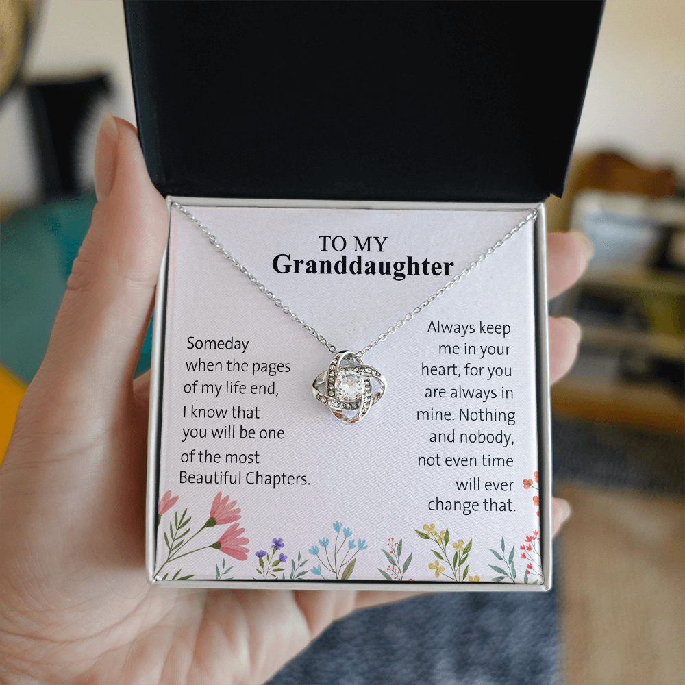 Granddaughter Gifts From Grandma - Granddaughter Necklace, Jewelry Keepsake Gifts For Granddaughter, Love Gift For Adults Or Girls On Birthday, Graduation, Wedding, Valentines, Mothers Day Christmas