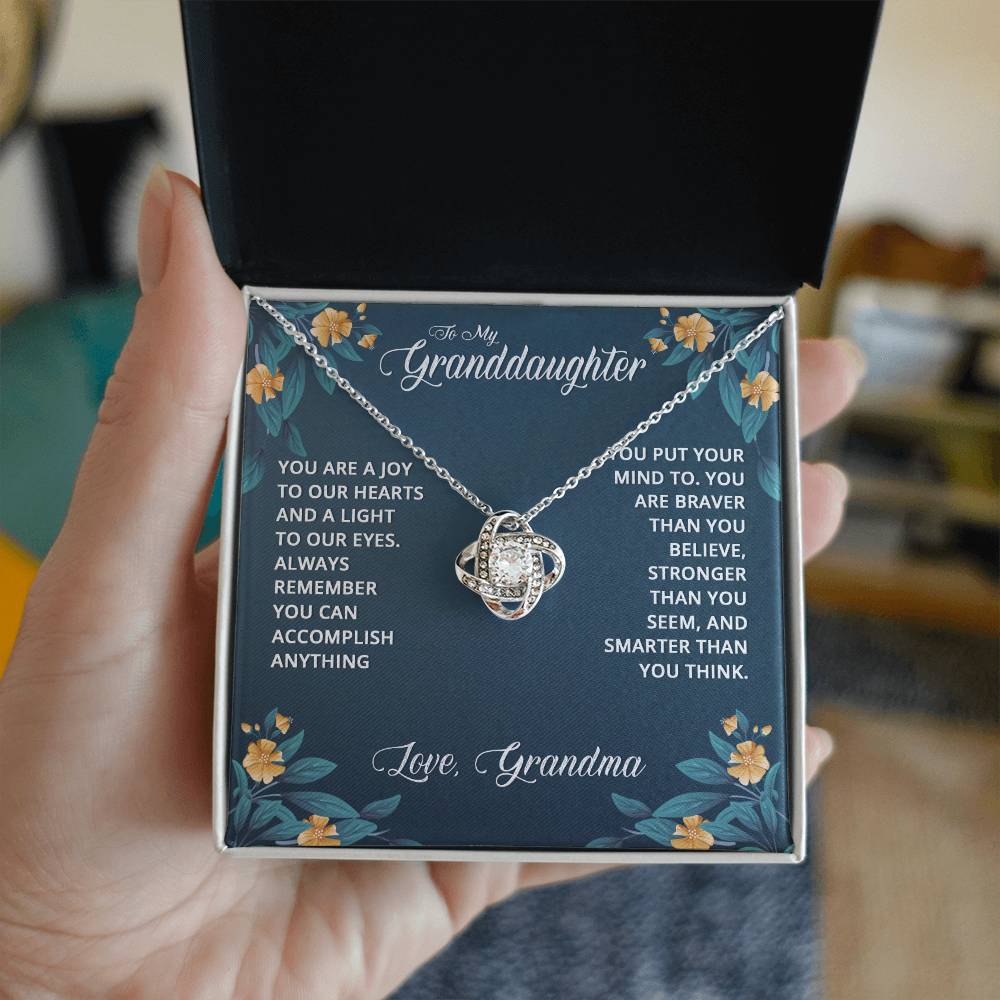 Granddaughter Gifts From Grandma - Granddaughter Necklace, Jewelry Keepsake Gifts For Granddaughter, Love Gift For Adults Or Girls On Birthday, Graduation, Wedding, Valentines, Mothers Day, Christma
