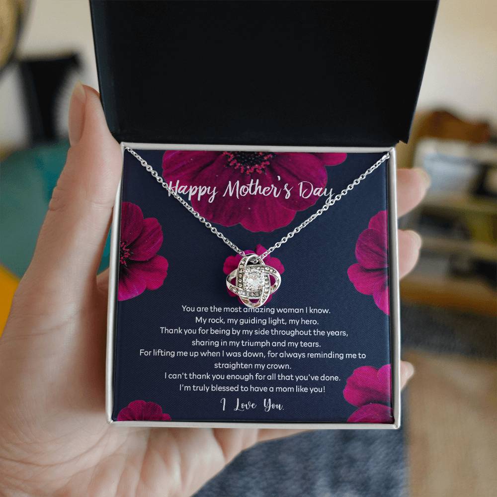 Happy Mother's Day Necklace Gift, To My Mom Necklace From Daughter, You Are The Most Amazing Woman Necklace Gift For Mom, Mother's day Necklace Gift For Mom, Thank You For All Mother Gift Necklace