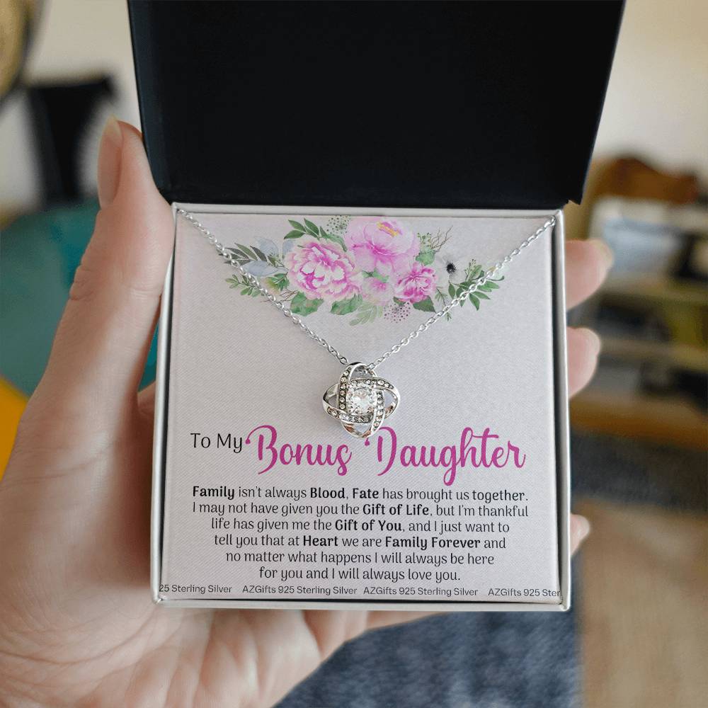 To My Bonus Daughter, Bonus Daughter Necklace, Step Daughter Necklace, Gifts For Stepdaughter, Gifts For Bonus Daughter, Bonus Daughter Gifts, Step Daughter Jewelry Gift For Girls, Little Girl
