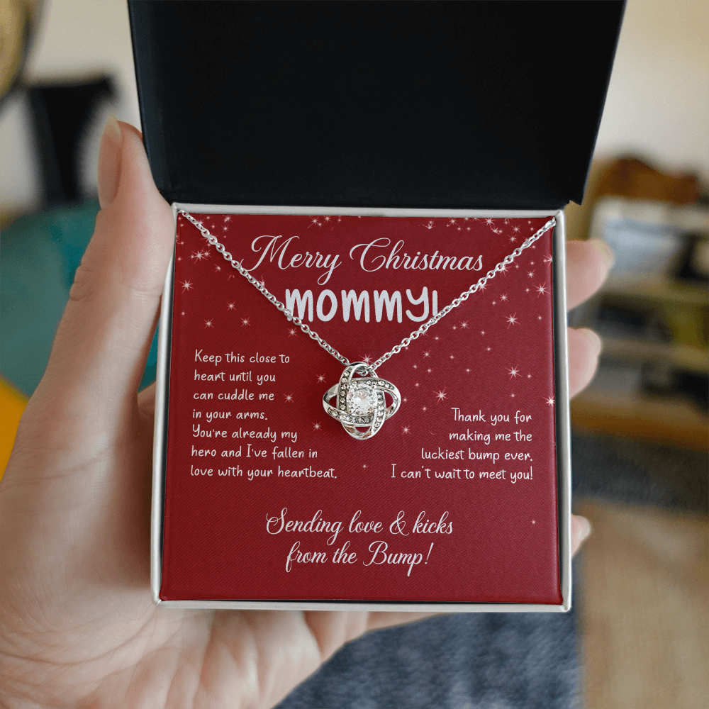 To My Mom Christmas Necklace Christmas Gift For Mom To Be First Time Mommy Gift