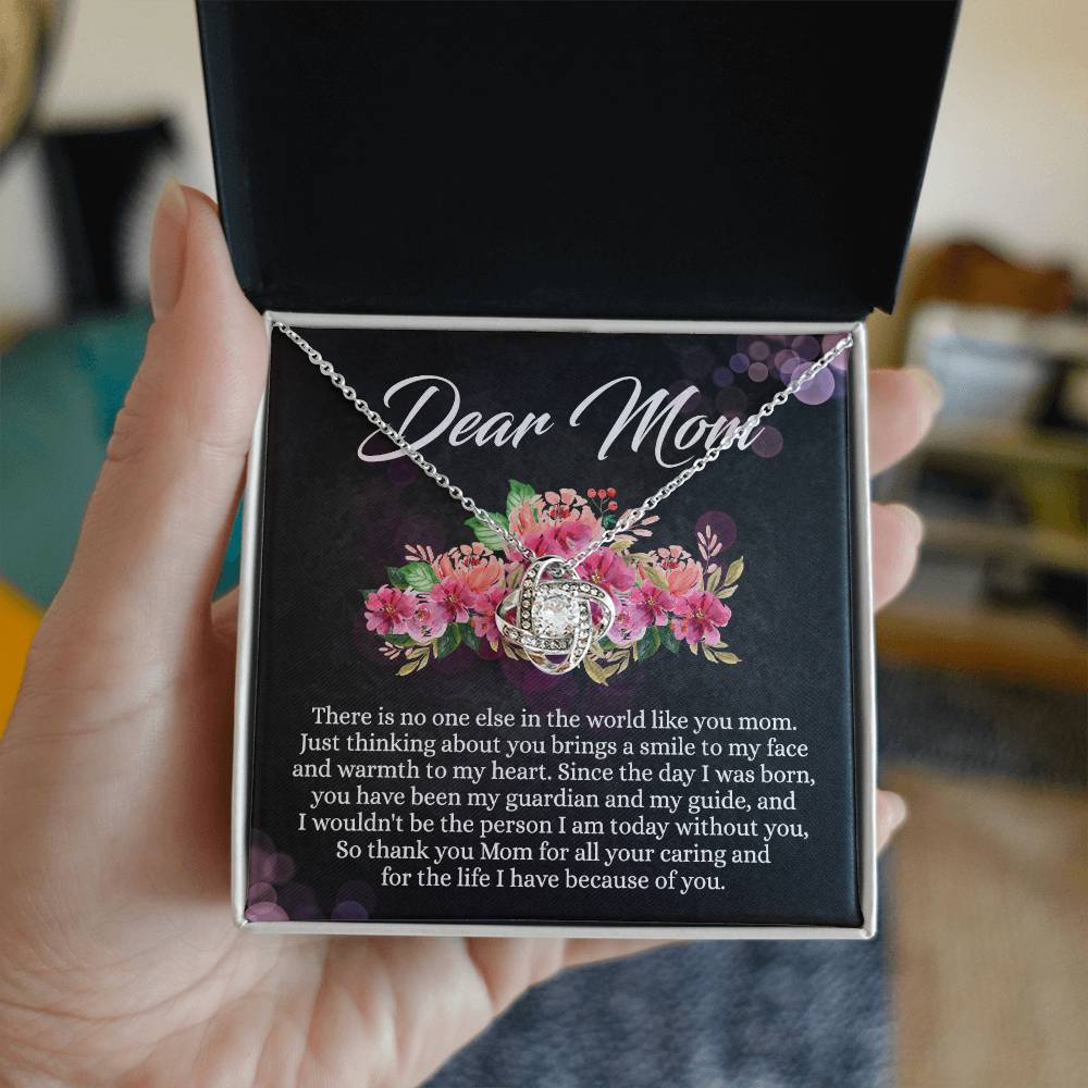 Dear Mom Gift Necklace, To My Mom Necklace From Daughter, Thank You Mom Necklace, Jewelry Gift For Mom On Mother's Day, Anniversary, Birthday Gift Jewlry For Women, Mother And Daughter Necklaces