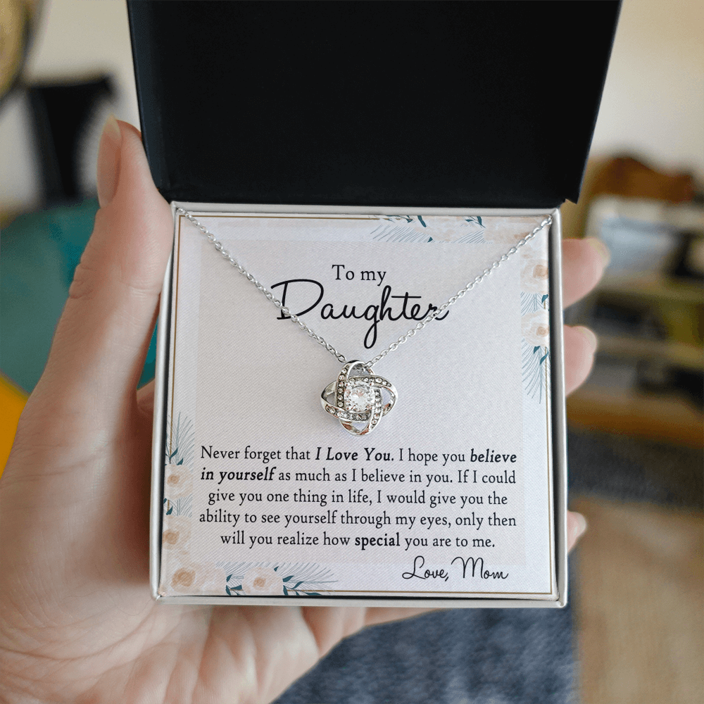 Mother And Daughter Gift Necklace Pendant - To My Daughter Necklace From Mom, Jewelry Gifts for Girls, Little Girls Mother To Daughter Jewelry Gift Present for Birthday Graduation Gift Christmas