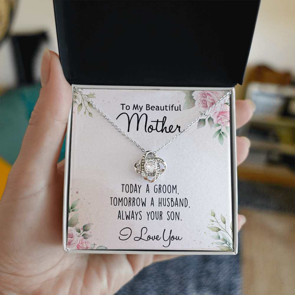 Mother's Day Necklace Gift For Her, To My Mom Necklace From Daughter, Beautiful Mother Love Knot Necklace Gift For Mom mazing Mom, Bonus Mom On Mothers Day, Anniversary, Birthday, Jewelry For Mother