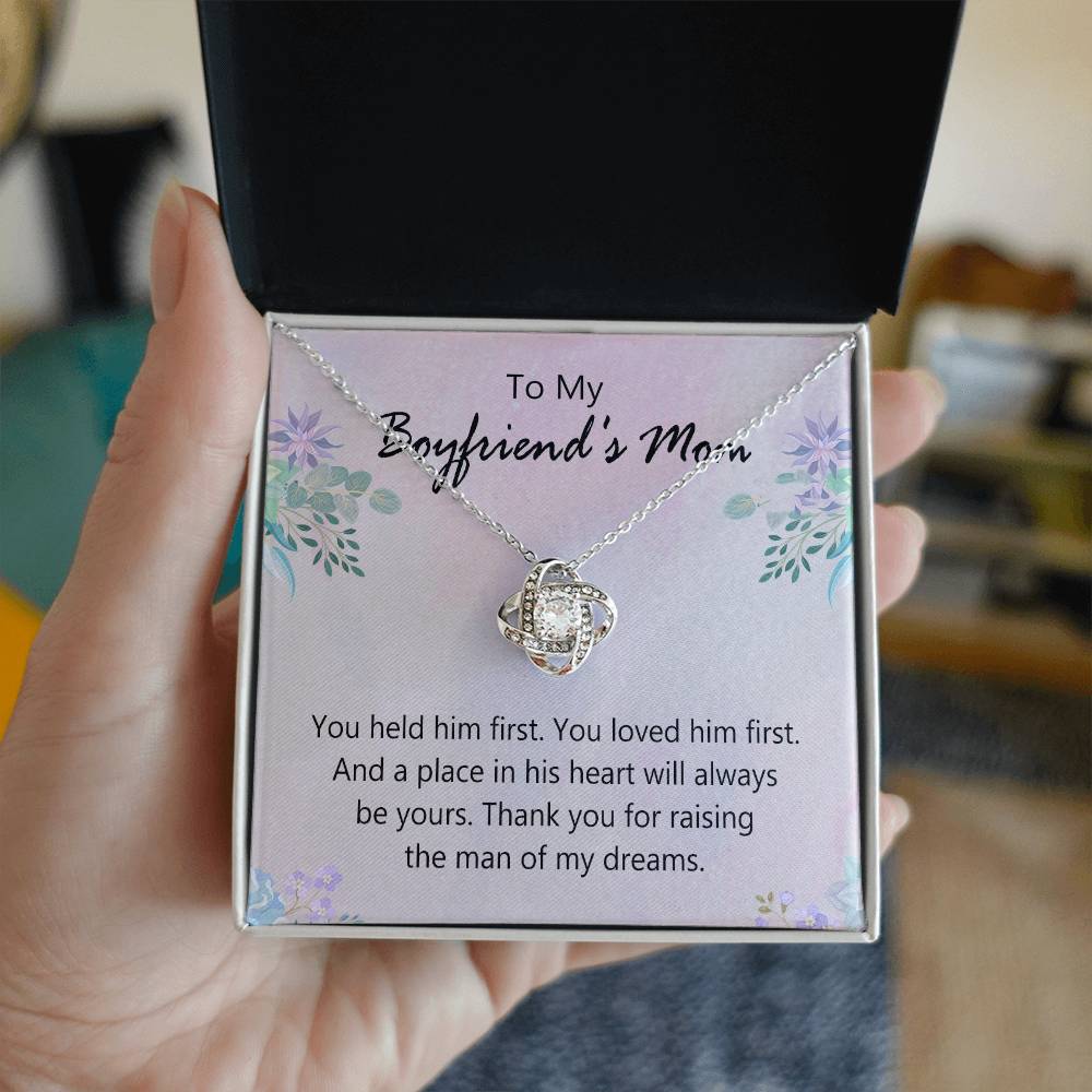 To My Boyfriends Mom Necklace From Girlfriend, Jewelry For Boyfriends Mom, Presents For Mom Necklace for Women, Boyfriends Mom Gifts Necklace On Mother's Day, Birthday, Christmas, Thanksgiving