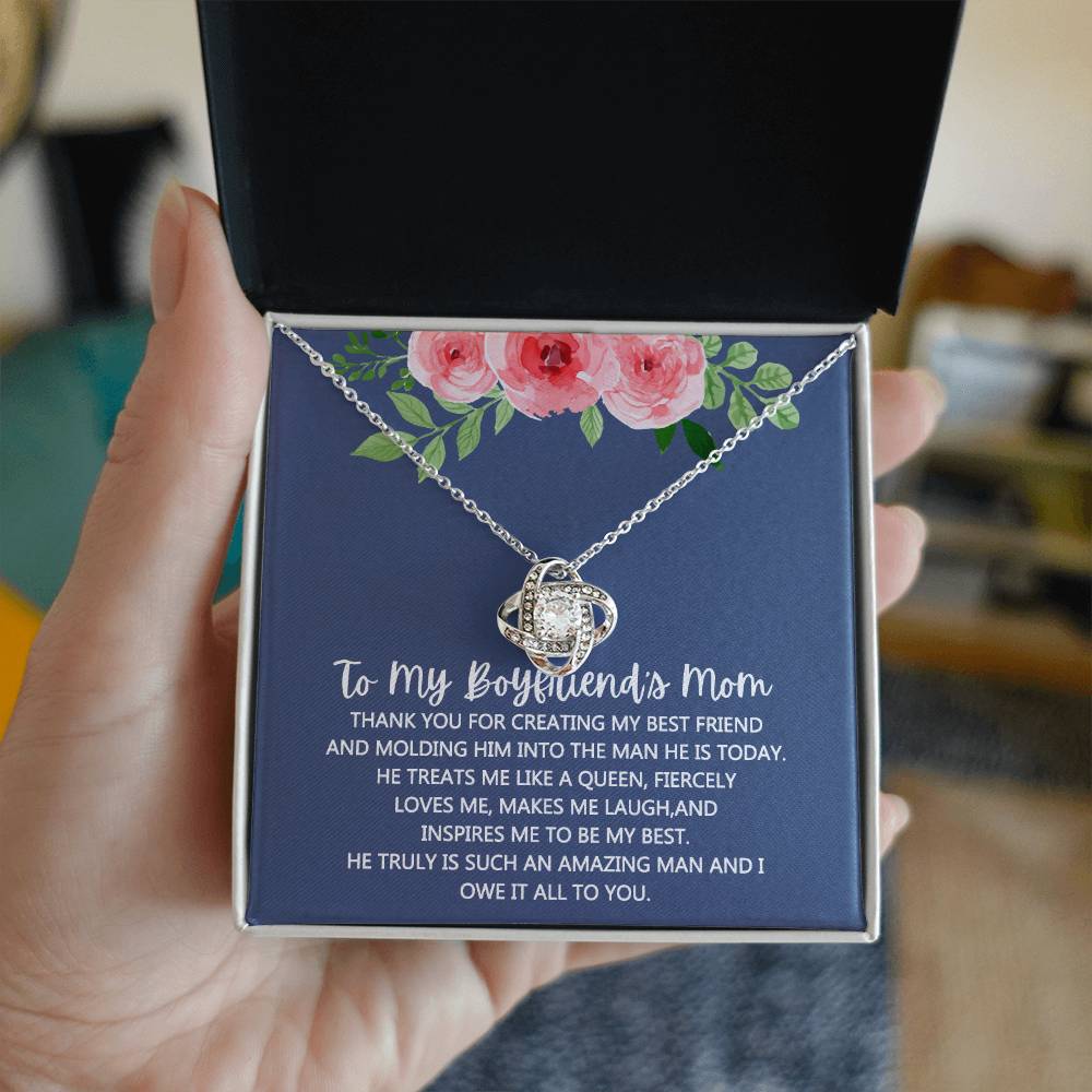 To My Boyfriend's Mom Necklace From Girlfriend Mom, Mothers Day Necklace For Boyfriends Mom From Girlfriend, Personalized Gifts For Mother-In-Law, Boyfriends Mom Gift Necklace, Necklace for Women