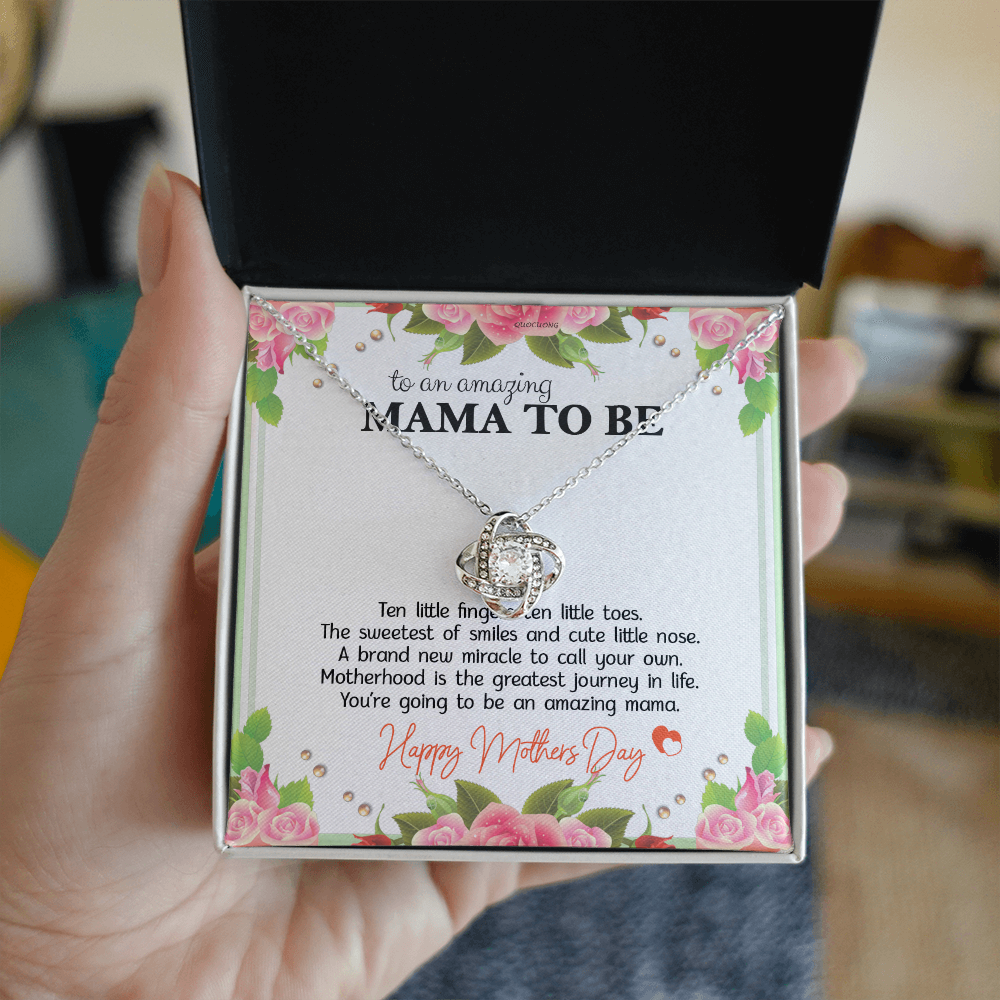 Mama To Be Necklace Best Gift for Expecting Wife Daughter Happy Mother's Day