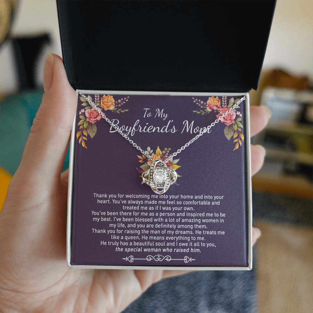 To My Boyfriend's Mom Necklace From Girlfriends Mom, Mother's Day Necklace, Necklace Gift For Boyfriend's Mom, Boyfriends Mom Gift Necklace, Presents for Mom Necklace for Women On Anniversary