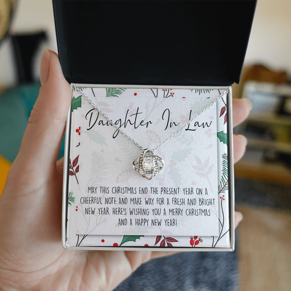 Christmas Jewelry for Daughter in Law Gift Necklace, Daughter in Law Jewelry, Xmas Holiday Graduation Gift for Daughter in Law, Gift from Mother in Law, Daughter in Law Gift From In Law