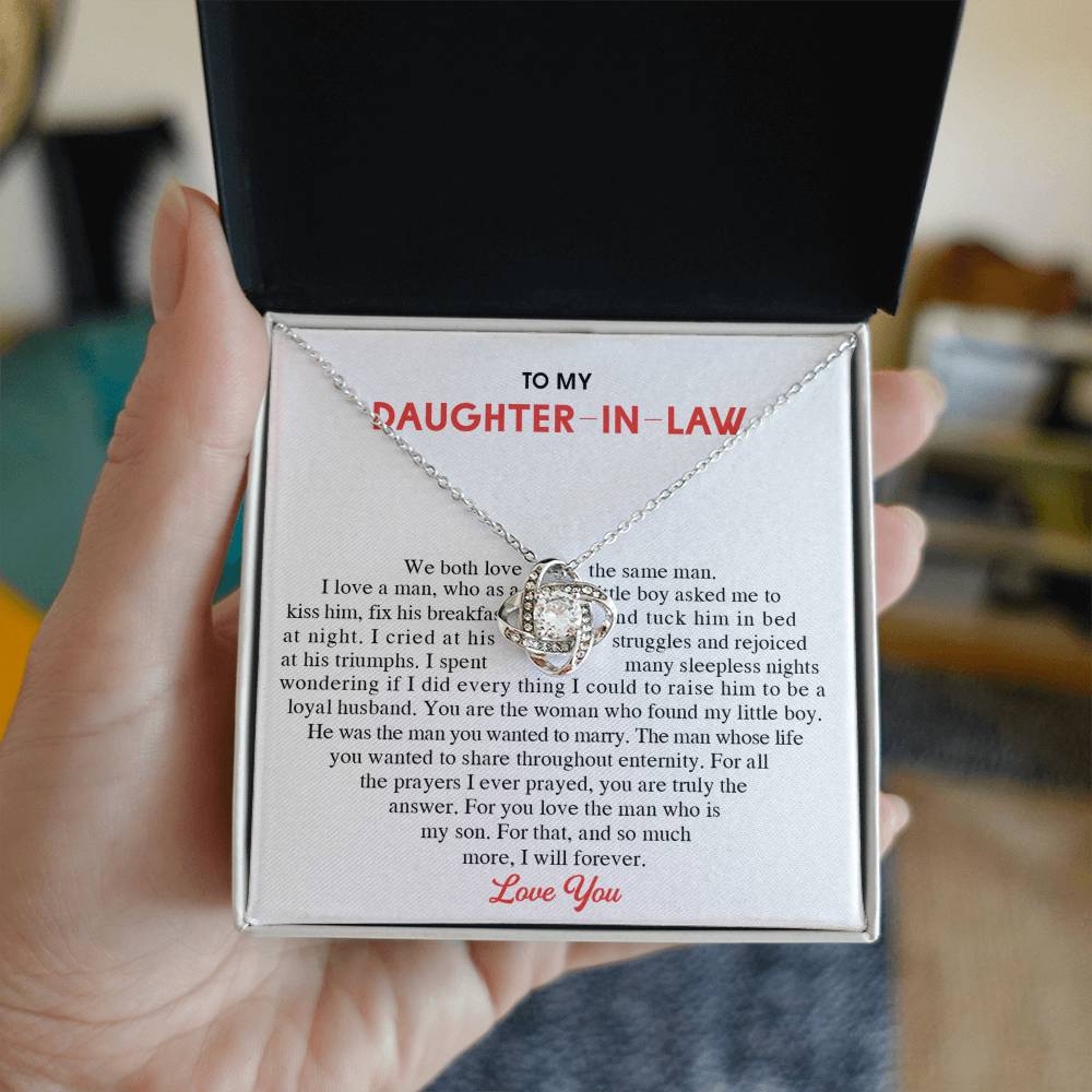 To My Daughter-In-Law Gift Necklace From Mom On Wedding Gift, Jewelry From Mother-In-Law Gift For Bride, Necklace Gift for , Birthday, Anniversary Graduation Gift Jewelry Gifts For Daughter In Law