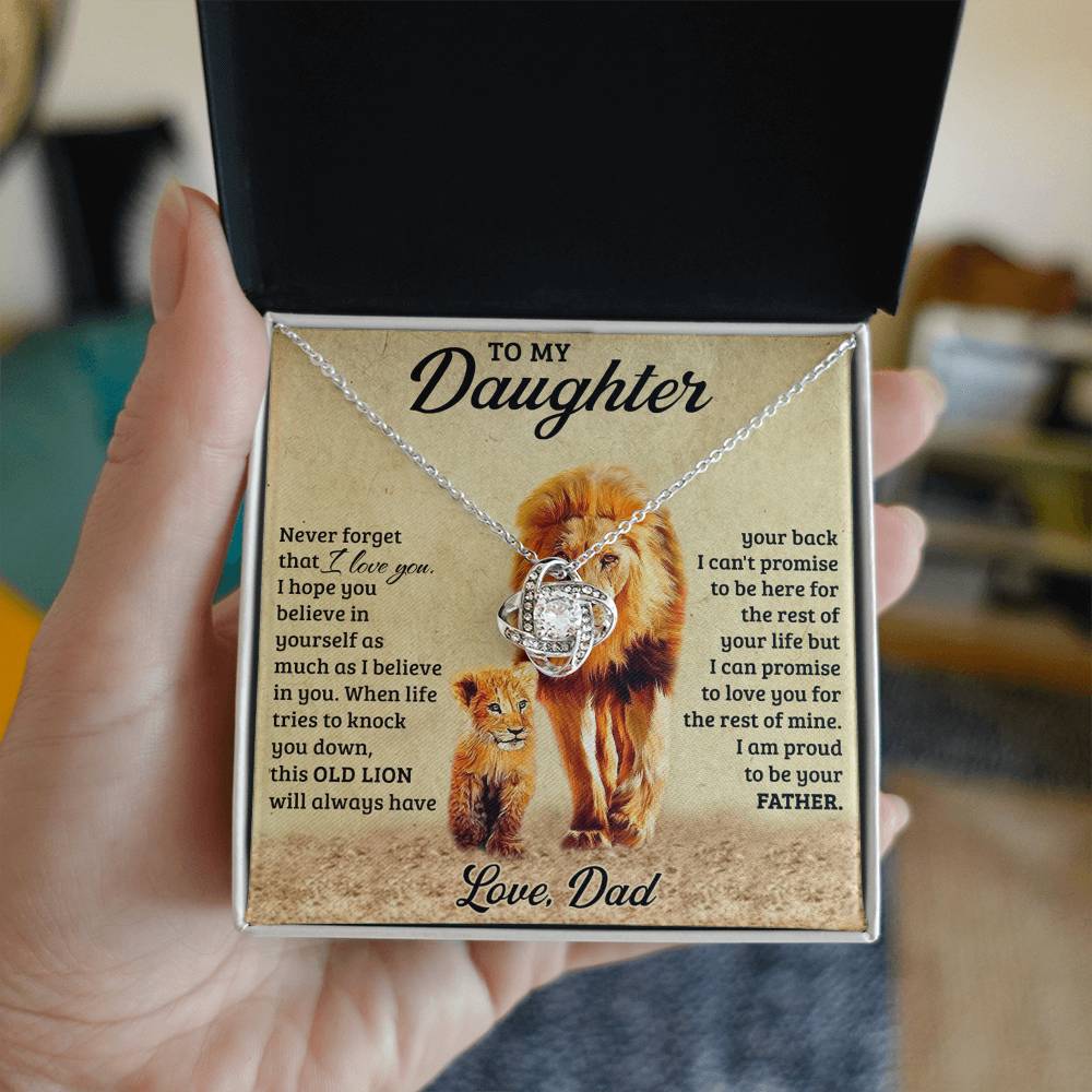 Father To Daughter Gifts Necklace From Dad, To My Daughter Necklace From Daddy On Graduation Gift, Birthday, Christmas For Badass Beautiful Girls Jewelry Gift For Girls, Little Girl Necklace