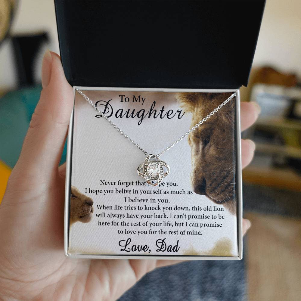 Father To Daughter Gifts Necklace From Dad, Father Daughter Necklace Sterling Steel, To My Daughter Necklace From Daddy On Graduation, Birthday, Valentines, Christmas For Badass Beautiful Girls
