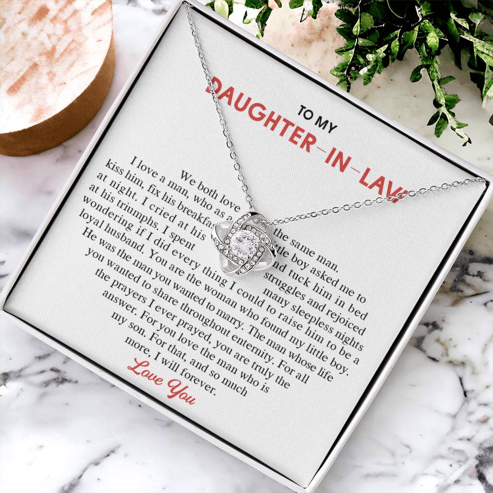 To My Daughter-In-Law Gift Necklace From Mom On Wedding Gift, Jewelry From Mother-In-Law Gift For Bride, Necklace Gift for , Birthday, Anniversary Graduation Gift Jewelry Gifts For Daughter In Law