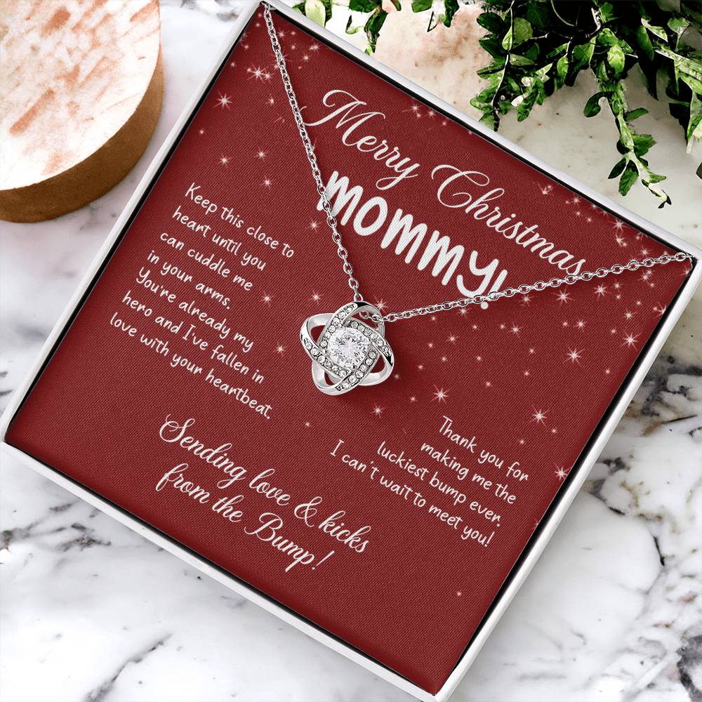 To My Mom Christmas Necklace Christmas Gift For Mom To Be First Time Mommy Gift
