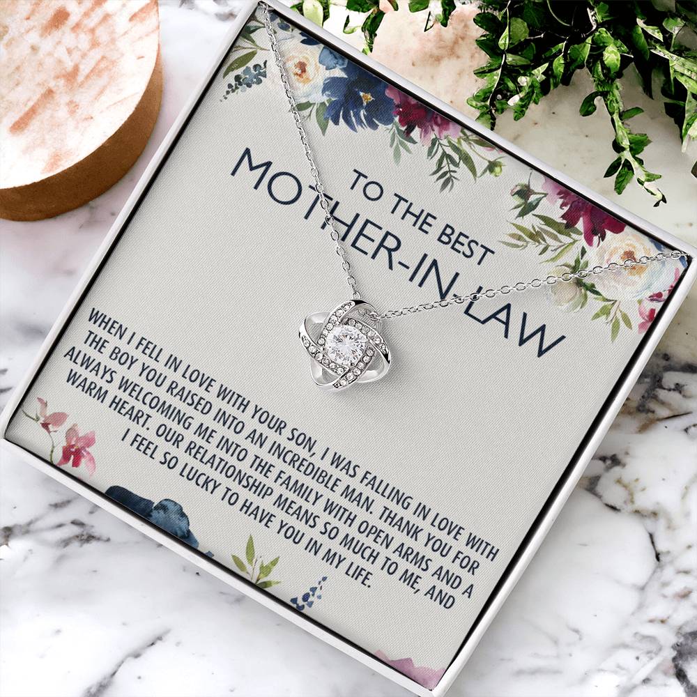 To My Mother-In-Law Gift Mothers Day Gift Necklace Mother-In-Law Gifts Jewelry Love Knot Necklace 6323