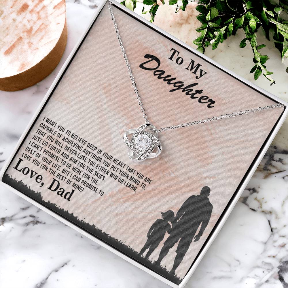 To My Daughter Gift Necklace Love Dad, To My Badass Daughter, Daughter Jewelry From Dad, Father Daughter Gifts From Dad, Necklace For Daughter, To Daughter From Dad, Father Gifts From Daughter