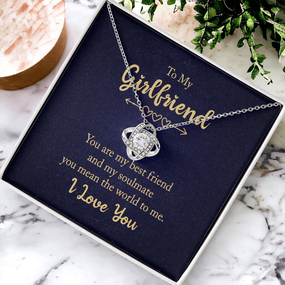 To My Girlfriend Knot Necklace From Boyfriend My Friend My Soulmate Gift On Xmas