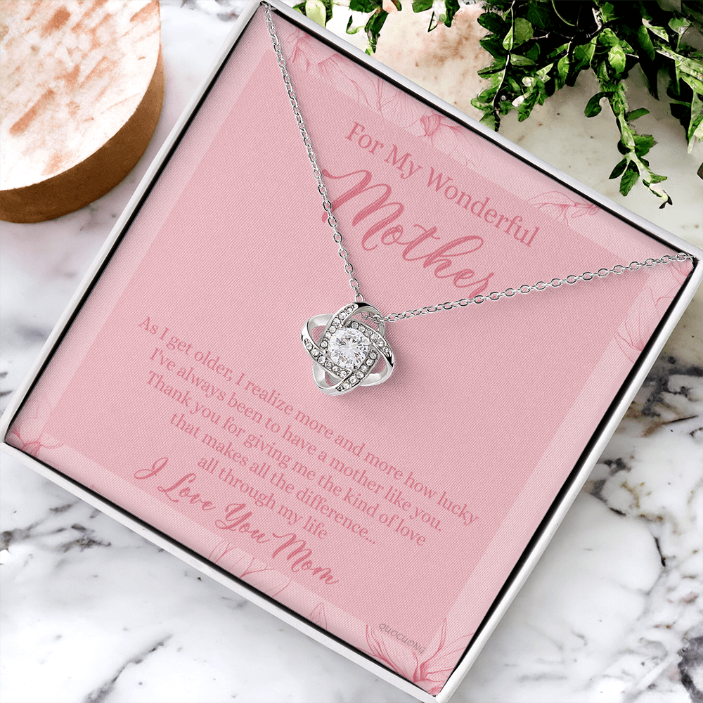 To My Mom Necklace From Son, My Wonderful Mother And Son Necklace Gift For Mom, Jewelry For Women, Wonderful Mom Gift Necklace, Gifts for Mom on Birthday Mother's Day Wedding Valentine Christmas