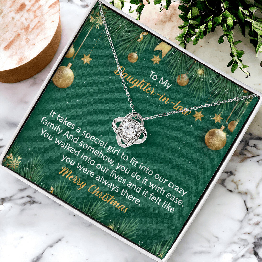 To My Daughter-In-Law Necklace Gift from Dad And Mom To Daughter-InLaw Christmas